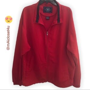 🥳🎈Charles River Apparel Red Windbreaker Jacket